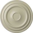 thumbnail image 1 of 32 5/8"OD x 1 1/2"P Giana Ceiling Medallion (Fits Canopies up to 7 7/8"), Hand-Painted Clear Yellow, 1 of 6
