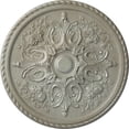 thumbnail image 1 of 32 5/8"OD x 2"P Bradford Ceiling Medallion (Fits Canopies up to 6 5/8"), Hand-Painted Flash Gold, 1 of 6