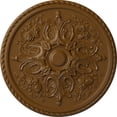 thumbnail image 1 of 32 5/8"OD x 2"P Bradford Ceiling Medallion (Fits Canopies up to 6 5/8"), Hand-Painted Smokey Topaz, 1 of 6