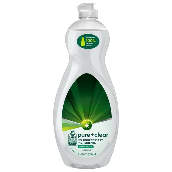 Dye Paraben Free Spring Fresh Dish Soap 32.5 fl oz for Sensitive Skin