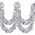thumbnail image 1 of 32/50 FT Christmas Tinsel Garland, Metallic Twist Hanging Garland with Snowflake for Christmas Tree, Party Supplies, Indoor Outdoor Holiday Home Decor, 1 of 8