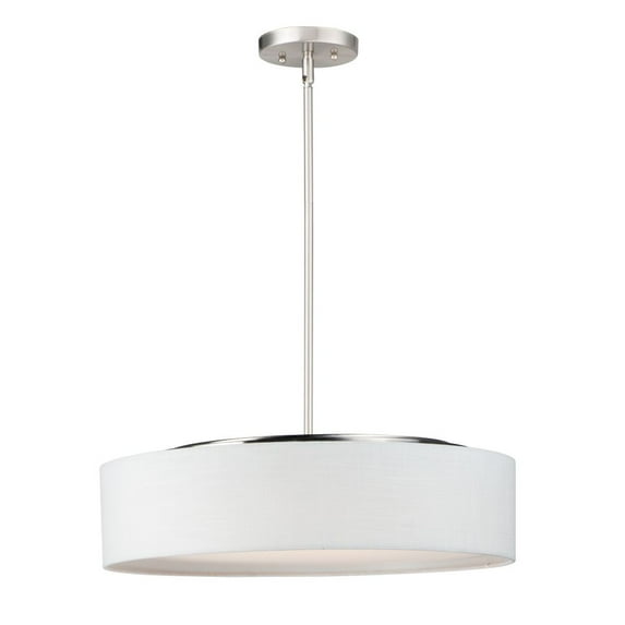 10226WLSN Maxim Lighting Prime-32.5W 5 LED Pendant-20 Inches wide by 6.5 inches high-Satin Nickel Finish-White Shade Color