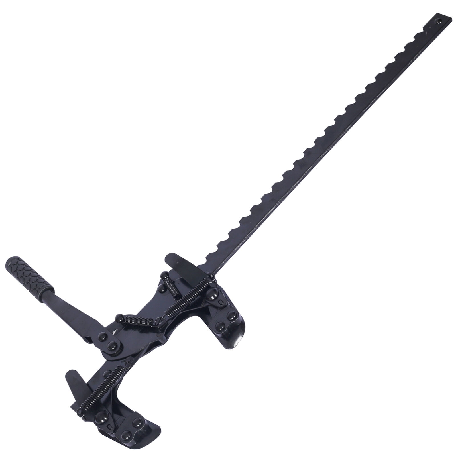 32.7" Black Steel Fence Stretcher, Heavy-Duty Wire Tightener for Barbed & High Tensile Fences (15.7"W)