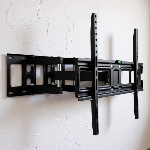 32-70In Full Motion TV Wall Mount Bracket with Tilt&Swivel,Articulating TV Stand for Flat Screen HDTV,110 lbs Capacity, Adjustable Extension 3.2-17.3" Easy Installation Living Room Home Theater