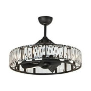 32.75 Inch 32W 8 Led Wifi-Enabled Fandelight-Black Finish Maxim Lighting 61018Bk