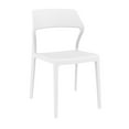 thumbnail image 1 of Luxury Commercial Living 32.75" White Solid Patio Dining Chair, 1 of 8