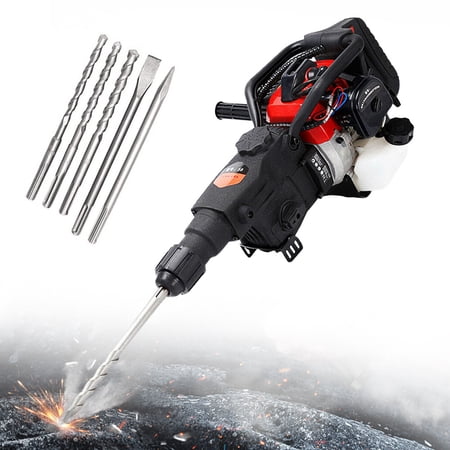 32.7CC Industrial Gasoline Demolition Hammer Drilling Machine Concrete Breaker