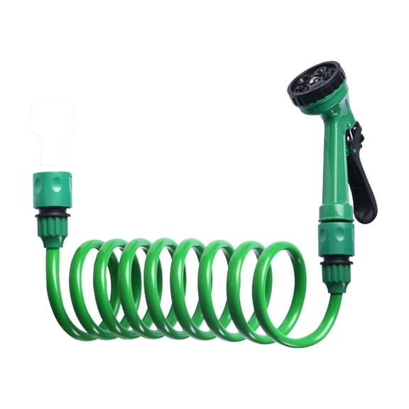 32.8 FT Expandable Garden Hose, with 5 Pattern Watering Sprinkler, 10m Spring Watering Pipe for Plants Car Wash Shower Pet Cleaning