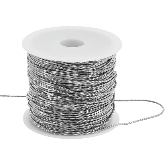 32.8 Feet 0.9mm Snake Chain Roll 304 Stainless Steel Round Snake Chain Bulk Spool Kit for DIY Crafts Necklace Bracelet Jewelry Making Stainless Steel Color