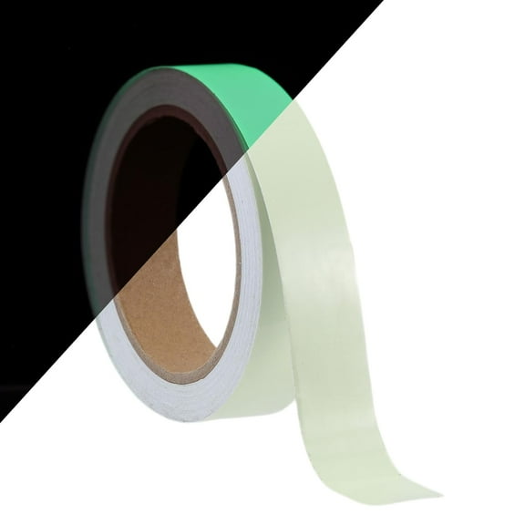 32.8 Feet 1 Inch Wide Glow in The Dark Gaffers Tape Yellow Gaff Tape Gaffing Tape for Theater Outdoor Night Decorations Safety Stairs Yellow
