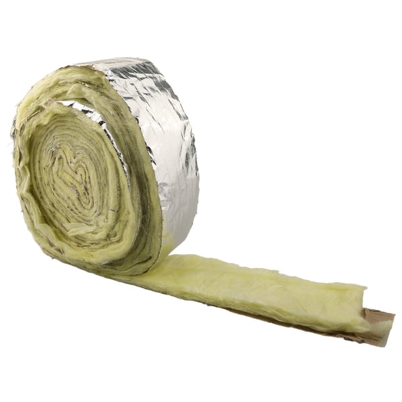 32.8 Feet Foiled Back Fiberglass Pipe Insulation Wrap for Outdoor Indoor Pipe