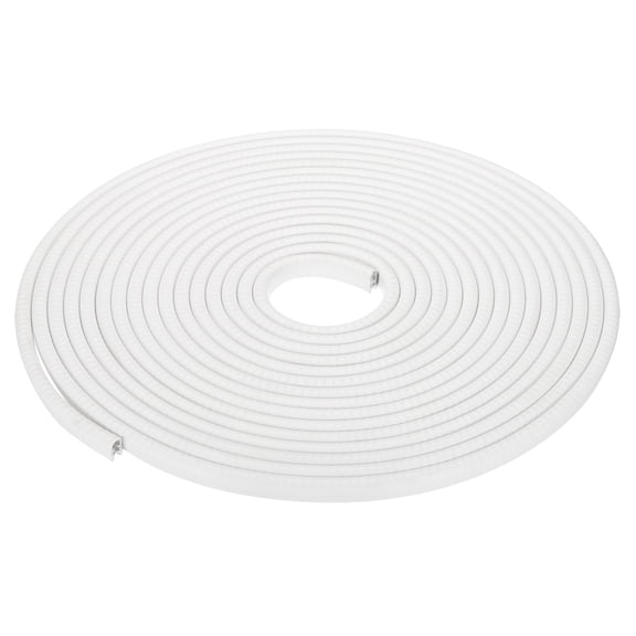 32.8 Feet Rubber Edge Trim with Metal Clips, U Channel Edge Guard Protector Weather Stripping Fit 3/64" to 1/4" for Cars Doors Fenders Ships Mirror Frames, White