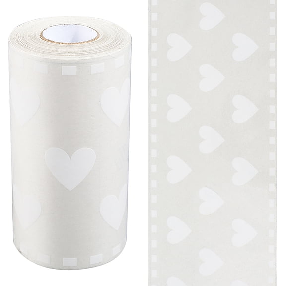 32.8 Feet x 3.9 Inch Transparent Wallpaper Border Peel and Stick Self Adhesive Waterproof Removable Wall Molding Heart Window Sticker