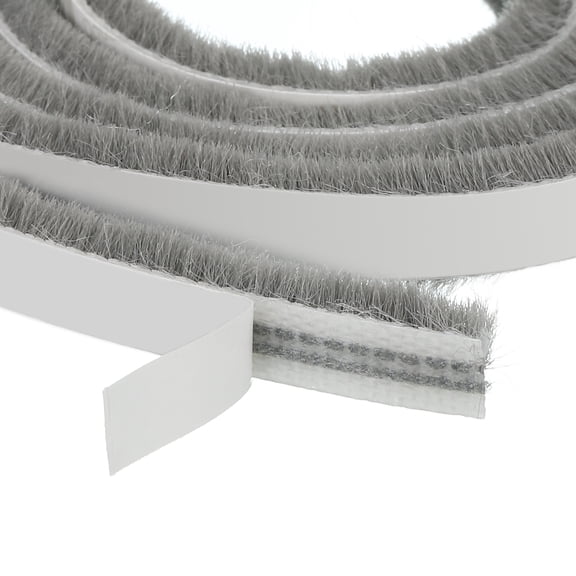 32.8 Ft 0.28 Inch Wide x 0.24 Inch Thick Self Adhesive Window Seal Strip, Grey