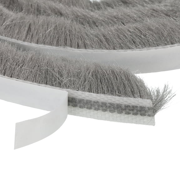 32.8 Ft 0.28 Inch Wide x 0.47 Inch Thick Self Adhesive Window Seal Strip, Grey