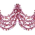 32.8 Ft Valentines Heart Tinsel Garland Metallic Tinsel Twist Garland
