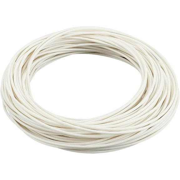 32.81 Yards Plastic Welt Cord Piping 3mm White Polyester Piping Cord for Crochet Knitting Weaving or Trim in Garments Cushions