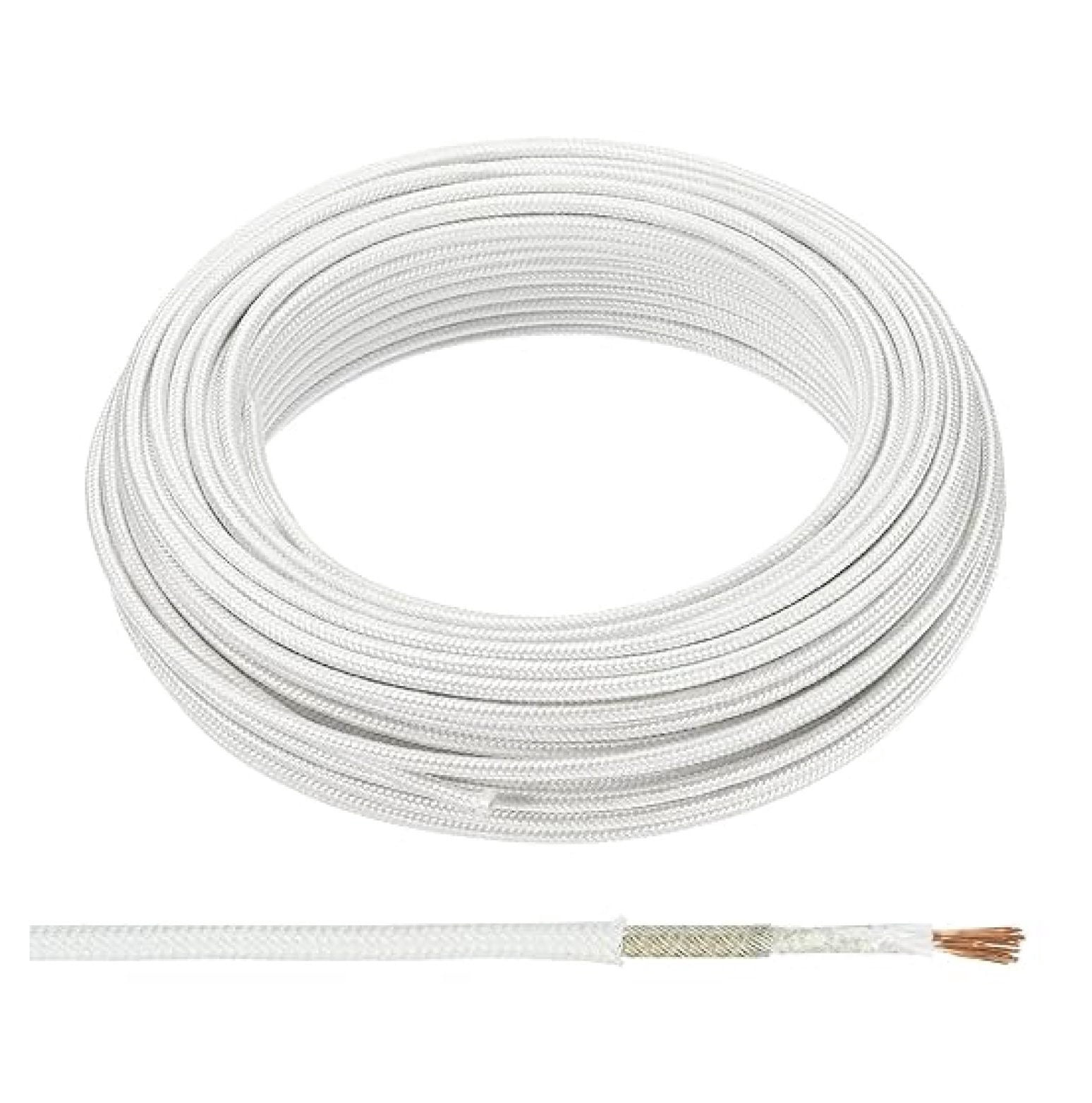 32.8Ft 7 AWG High Temperature Wire, -60-350 Degrees Celsius Mica Glass ...