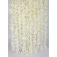 thumbnail image 1 of 32.8Ft Artificial Silk Wisteria Vine Hanging Flowers Garland Home Outdoor Wedding Arch Garden Wall Decor,Pack of 10 (Off White), 1 of 5