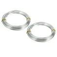 thumbnail image 1 of 32.8ft Aluminum Wire, 2pcs Jewelry Wire Aluminum Craft Wire 2mm 12 Gauge Wire for Jewelry Making Crafting, Silver, 1 of 6