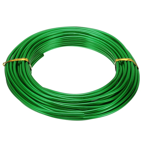 32.8ft Aluminum Wire, Jewelry Wire Aluminum Craft Wire 3mm 9 Gauge Wire for Jewelry Making Crafting, Green