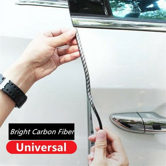 32.8ft Carbon Fiber Look Car Door Edge Trim Guard Rubber Scratch Protector Strip