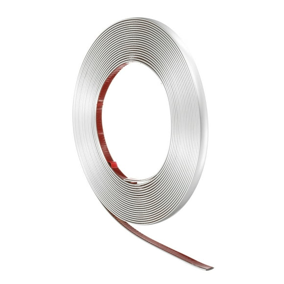 32.8ft x 0.39" Wall Trim Peel and Stick Molding Trim Frame, Flexible PVC Self Adhesive DIY Accent Strip for Wall, Ceiling, Floor, Cabinet, Tile, Edge, Borders, Mirror, Matte White