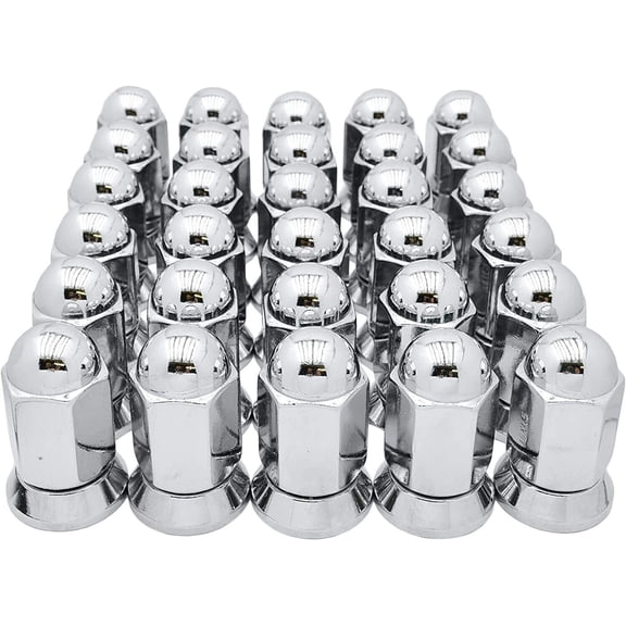 32 Alcoa 9/16-18 Chrome Dually Lug Nuts 1994-2011 Compatible with Dodge Ram 2500 3500 Trucks