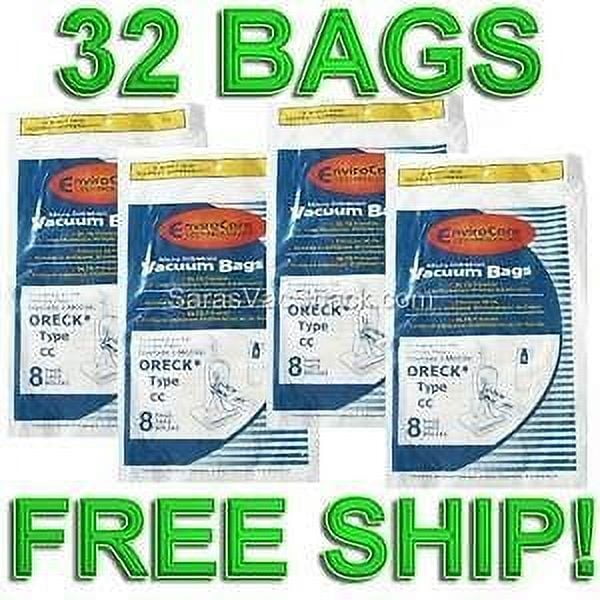 32 Allergy Bags for Compatible with Oreck XL XL2 Upright Vacuum Type CC