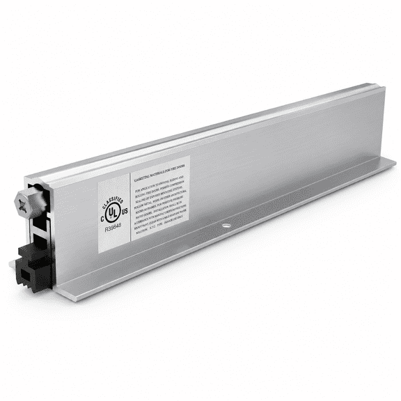 32'' Aluminum Automatic Door Bottom with Neoprene Seal, Mill Finish