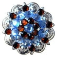 thumbnail image 1 of 32 Aquamarine & Topaz Crystals Berry Concho Rhinestone Headstall Saddle, 1 of 4