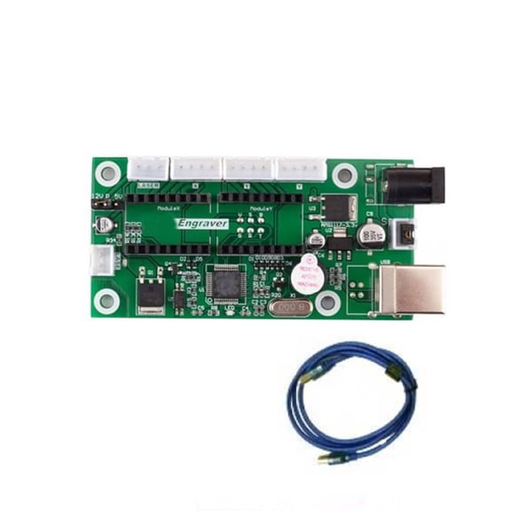 32-Bit GRBL CNC Control Board - USB 2.0 Laser Engraving Mainboard for CNC Engraving Machine with Dual Y-Axis Support