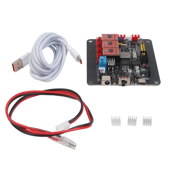 32-Bit for GRBL Controller Board for CNC 3018 2418 1610 Engraving Machine, Dual Y-Axis Stepper Motor Driver with for A4988 Chips, Support XYZ Limit Switch and Offline Control