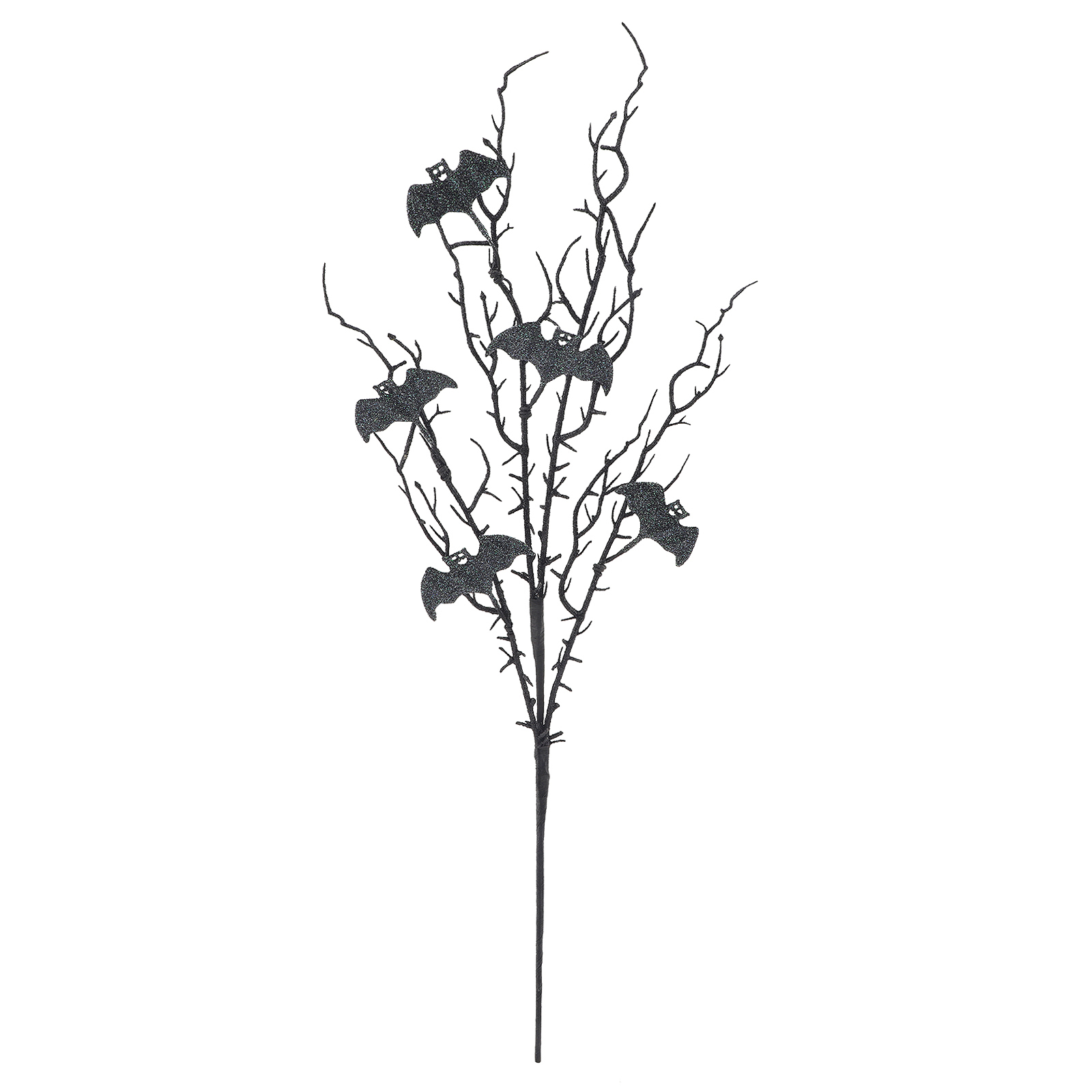 32" Black Glittery Bat Pick by Ashland-Halloween Florals for Crafting and Decoration