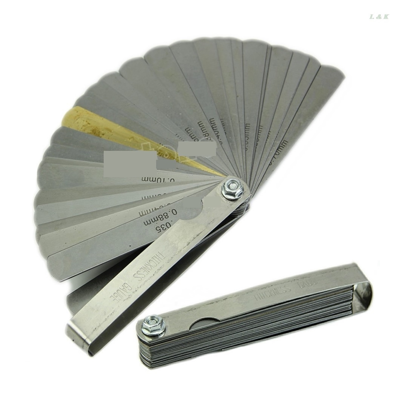 32 Blade 2481 Feeler Gauge Tune Up Thickness Set IMP/METRIC + BRASS M04 Dropship