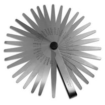 32-Blade Feeler Gauge Stainless Steel Imperial And Metric Gap Measuring Tool Set 0.03-1.00Mm Thickness Gauges Dual Marked