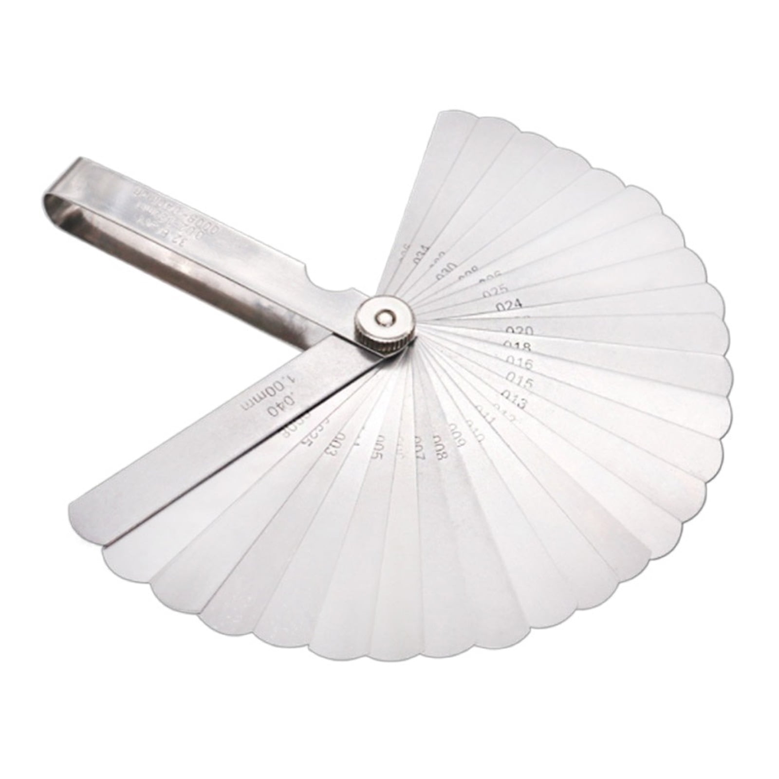 32 Blades Feeler Gauge Metric Gap Filler 0.02-1MM / 0.0008-0.040 INCH Gage Measurment Tool For Engine Valve Adjustment