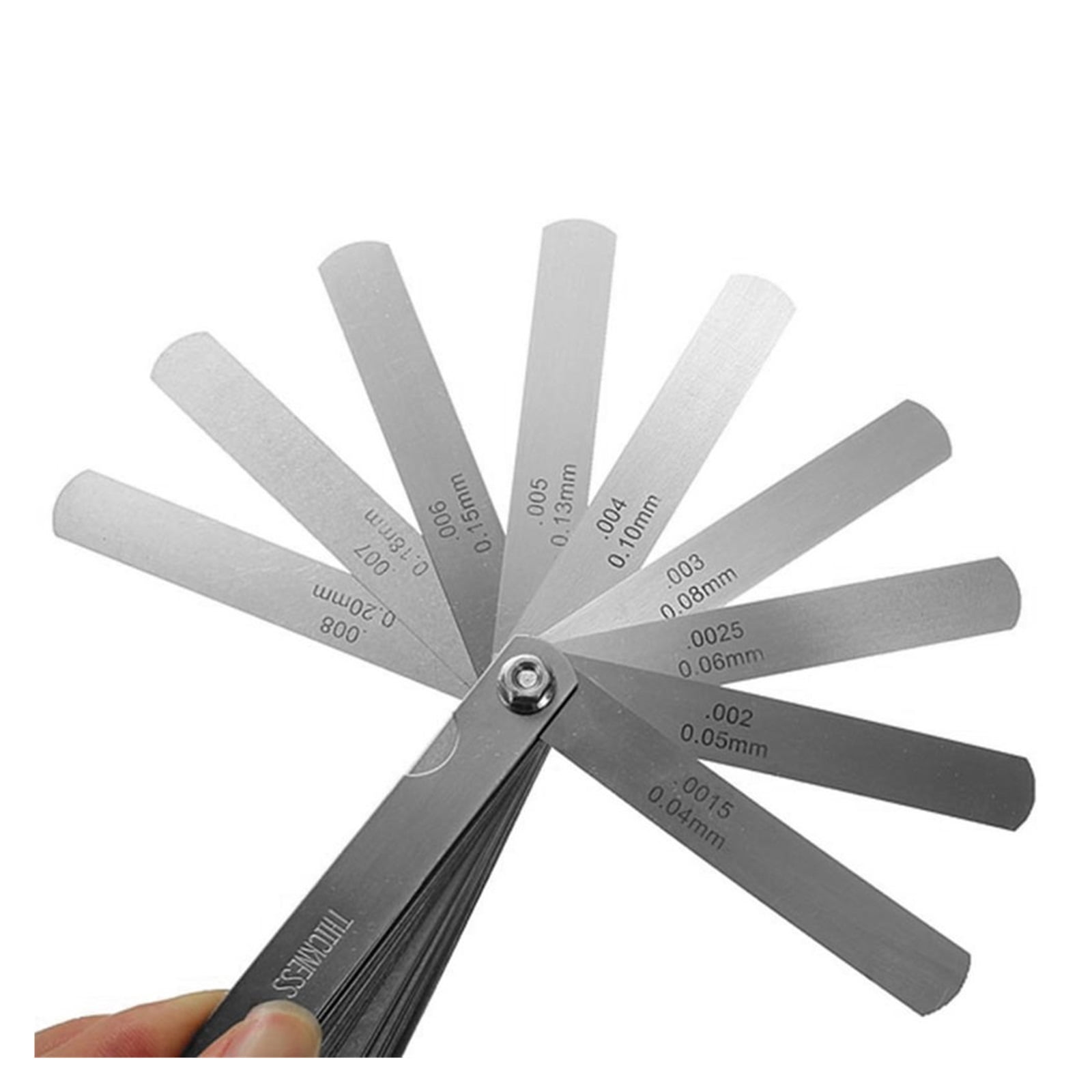 32 Blades Universal Thickness Gage Set Tappet Valve Stainless Steel Feeler Gauges Gap Measuring Tool ,Easy to Use