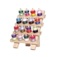 thumbnail image 1 of June Tailor 32-Bobbin Rack â€“ Solid Hardwood Sewing Organizer, Wall Mount Storage, 4" Natural Wood Pattern, 1 of 2