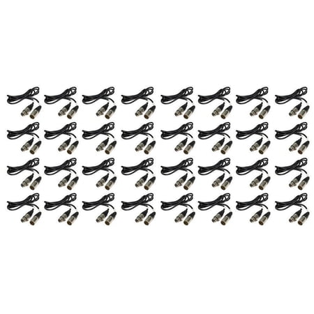 (32) Chauvet DMX5P5FT 5 Foot Male To Female 5 Pin DMX Cable
