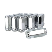 32 Chrome 14x2 XL Long Wheel Lug Nuts - 1.9 Inch Tall - 3/4 Hex - Fits Many Ford, Lincoln, Expedition, F150, F250, Navigator