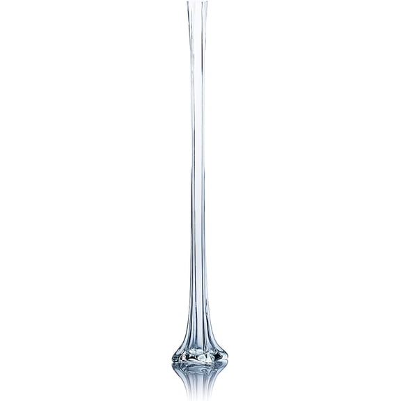 32" Clear Glass Eiffel Tower Vase - Sturdy Floral Container for Wedding Centerpieces, Home Decor & Events