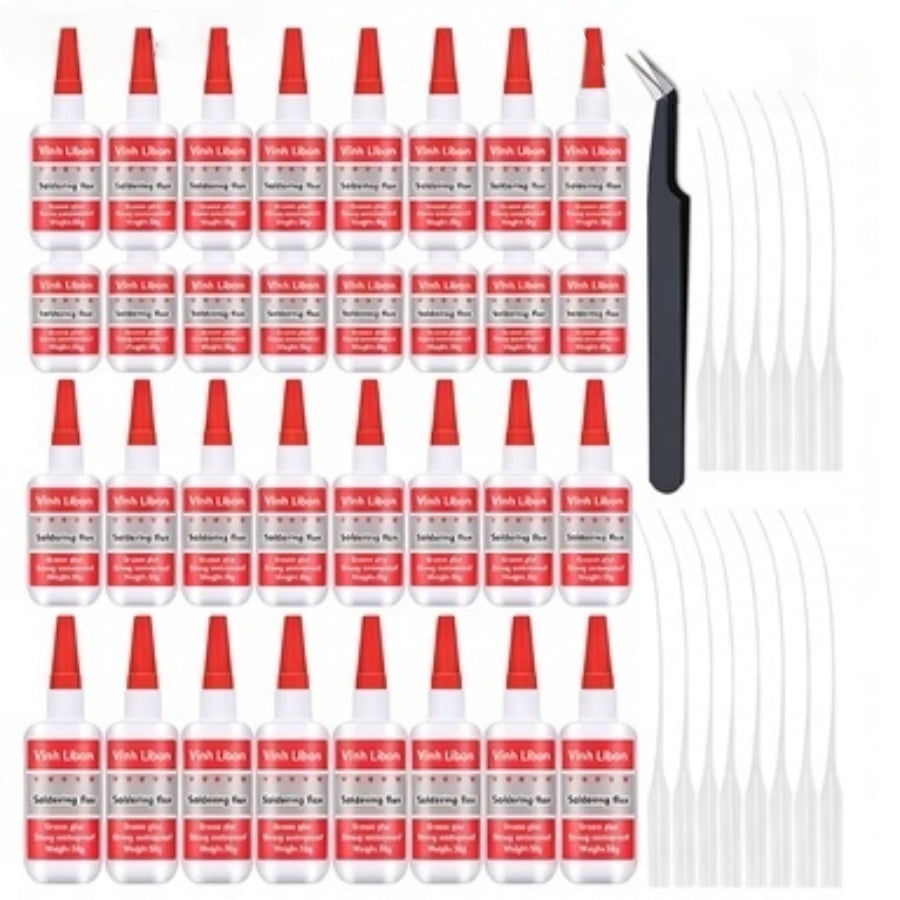 32 Count High Strength Oily Welding Adhesive Glue Set, 1.69oz Each Universal Super Bond Glue, Quick Dry Waterproof Craft Glue for Daily Multi-Surface Use