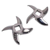 #32 Cutter Blade Set Of Two For Efficient Meat Grinding In Any Machine