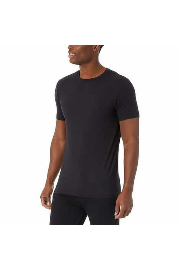 Men's Cool Tee, 3-Pack (US, Alpha, X-Large, Regular, Regular, Black)