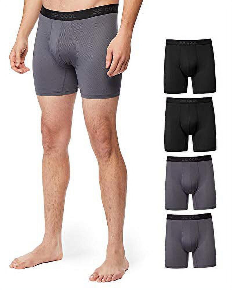  32 DEGREES COOL Mens 4-PACK Quick Dry Performance