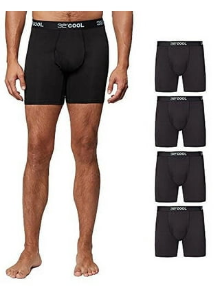 AND1 Men's Underwear Pro Platinum Long Leg Boxer Briefs, 9 