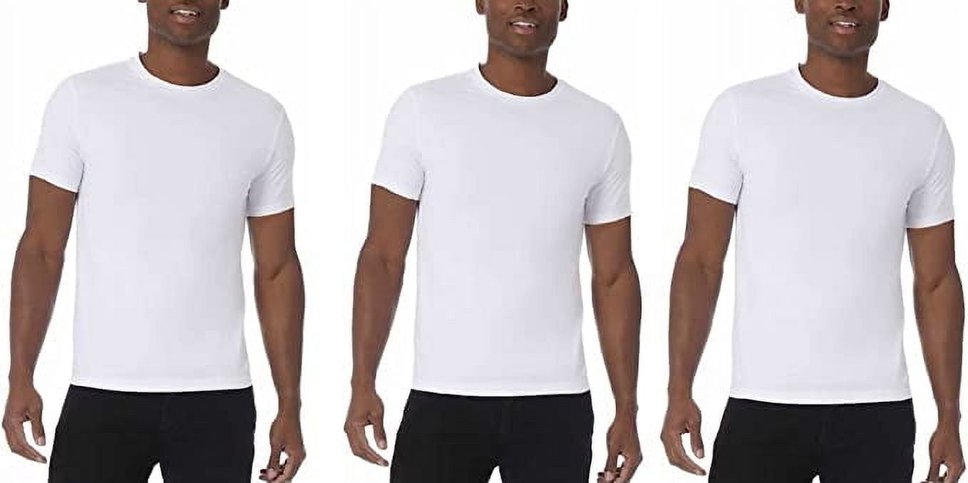 32 DEGREES Cool Men's 3 Pack Short Sleeve Crew Neck T-Shirts XXL White ...
