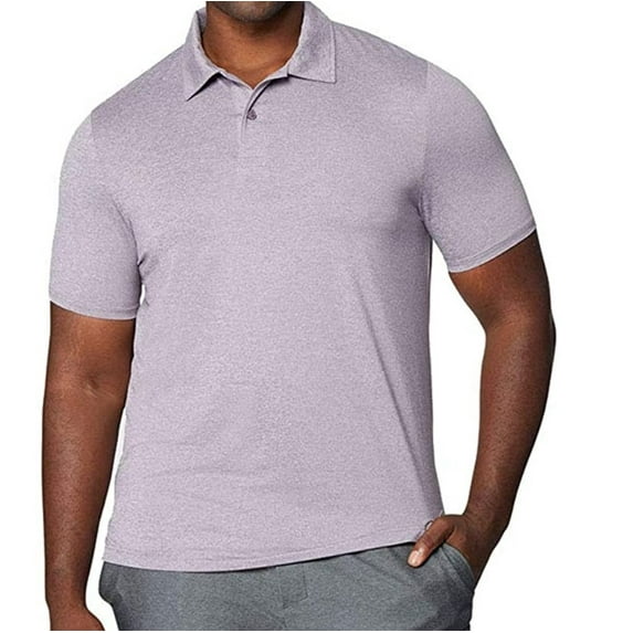 32 DEGREES Cool Men's Short Sleeve Performance Polo Violet