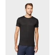 32 DEGREES Cool Mens Tee Shirt Short Sleeve Quick Dry Crew Neck Tee (XL, Black-3pack)